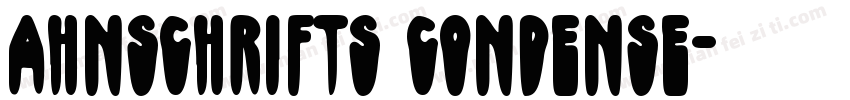 ahnschriftS Condense字体转换